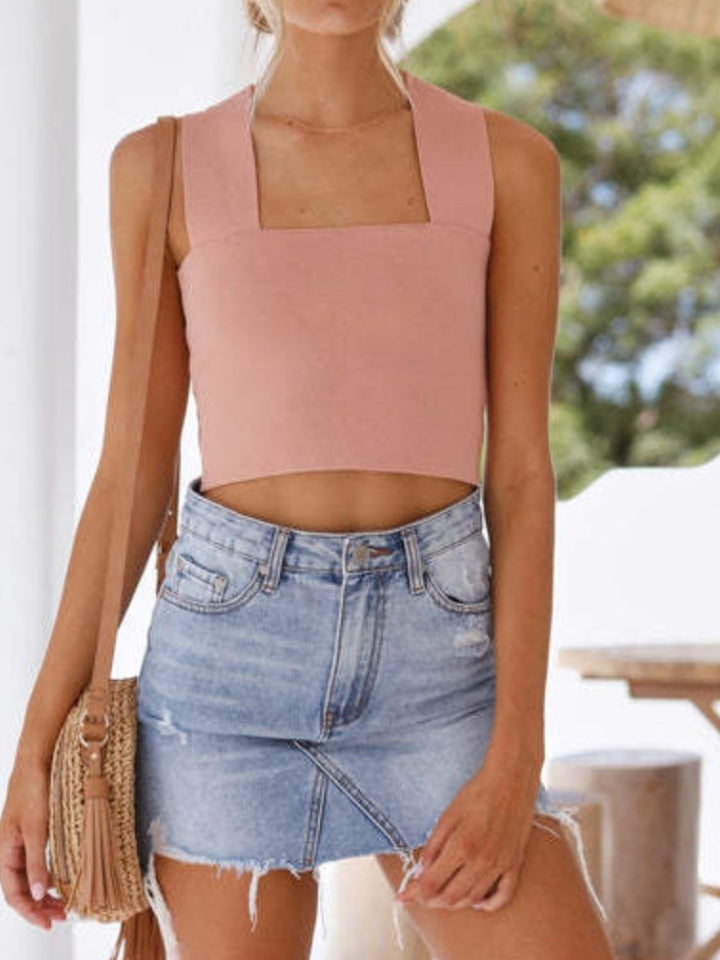 Fashion Sava | Square Neck Tank | Wide Strap Comfort