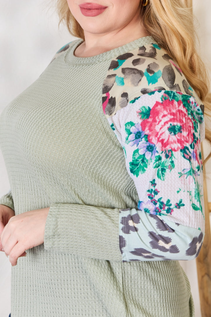 Fashion Sava | Printed Blouse | Versatile Round Neck Design