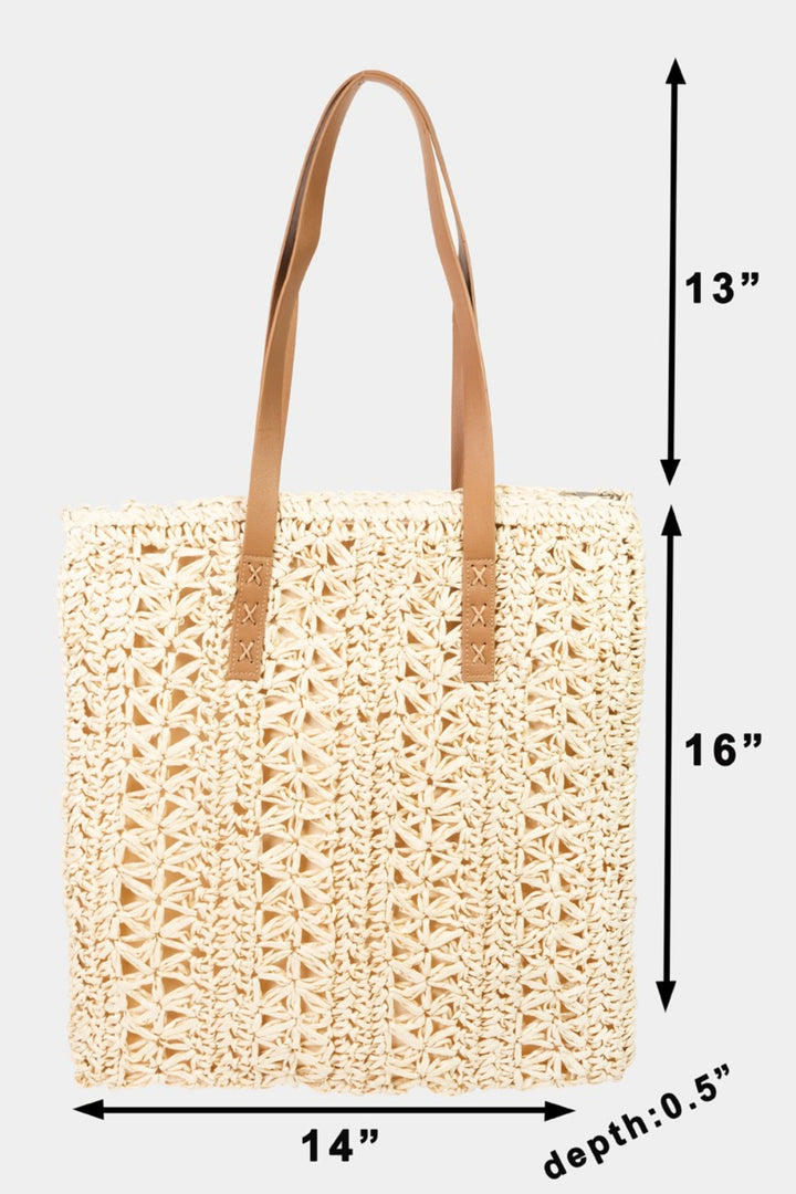 Fashion Sava | Straw Braided Tote Bag | Eco-Friendly Summer Essential