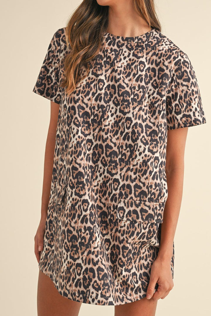 Fashion Sava | Leopard Mini Dress | Chic & Versatile Outfit - Leopard
