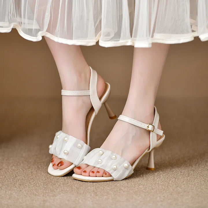 Fashion Sava | Open Toe Kitten Heels | Elegant Comfort