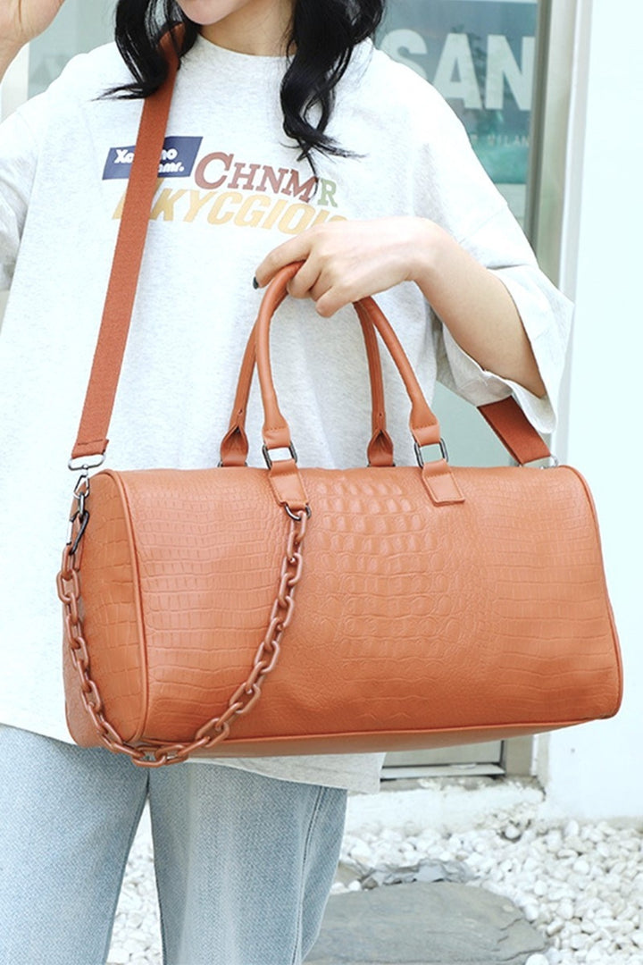 Fashion Sava | Weekender Duffle Bag | PU Leather Travel Essential