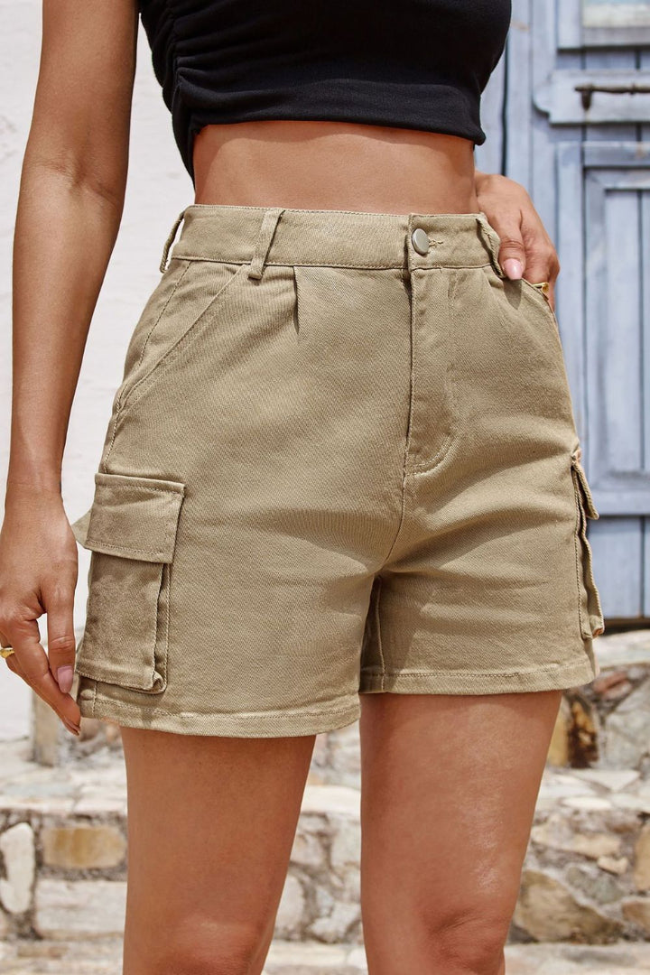 Fashion Sava | Pocketed High Waist Shorts | Versatile Summer Style