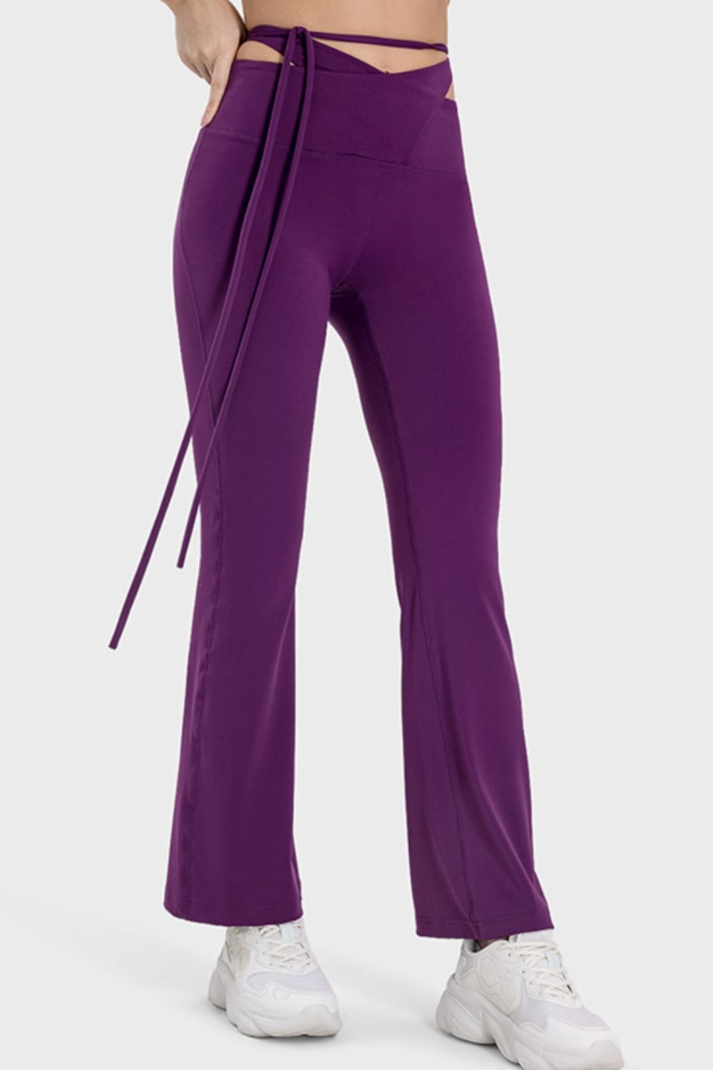 Pantalon de sport taille mi-haute noué Millennia