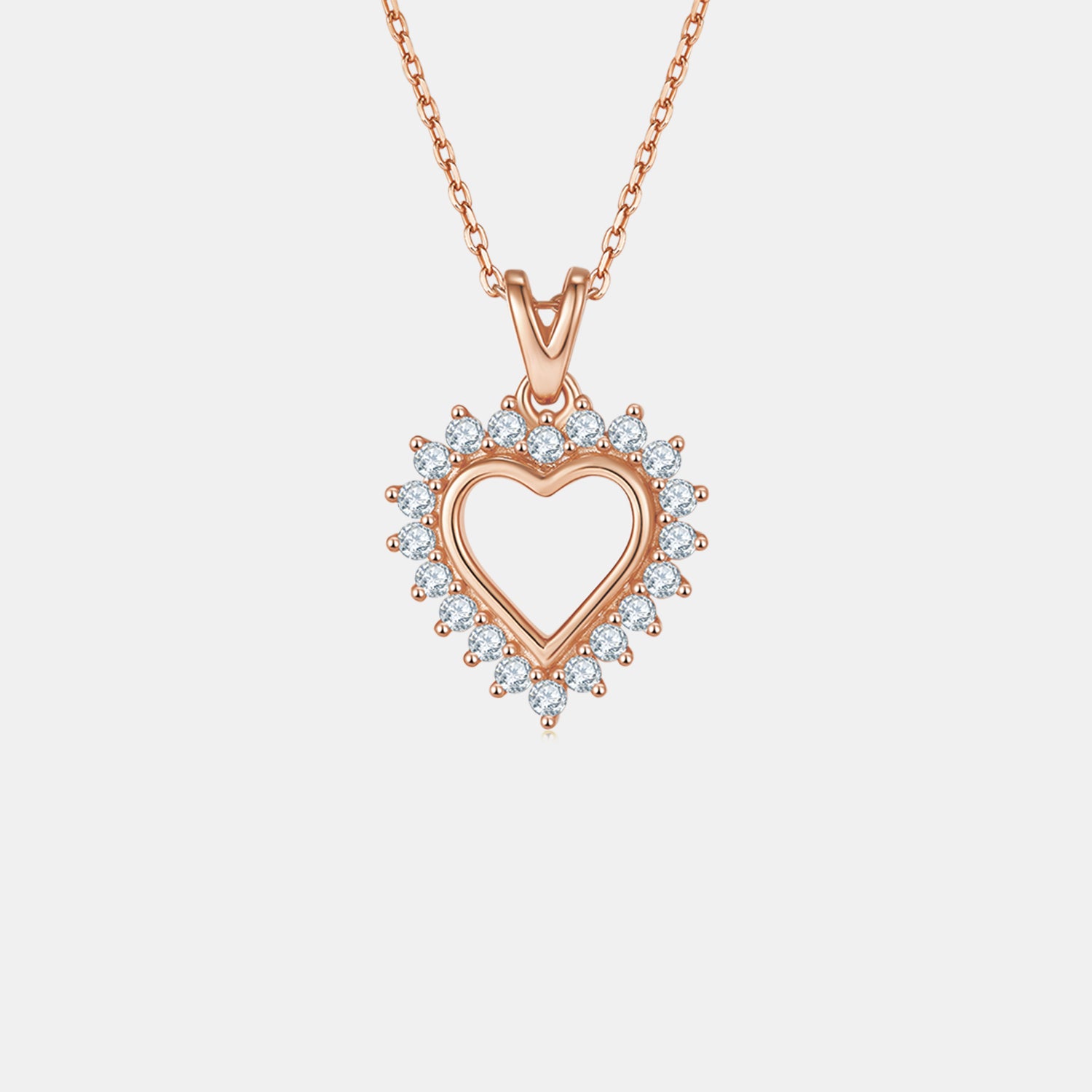 Fashion Sava | Heart Pendant Necklace | Moissanite Elegance
