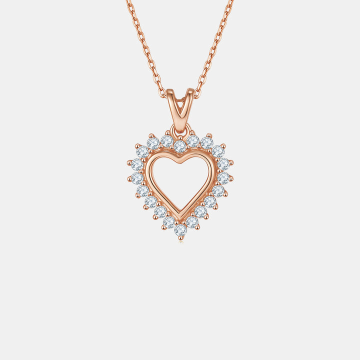 Fashion Sava | Heart Pendant Necklace | Moissanite Elegance