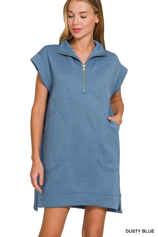 Fashion Sava | Knit Jacquard Mini Dress | Textured Chic Style