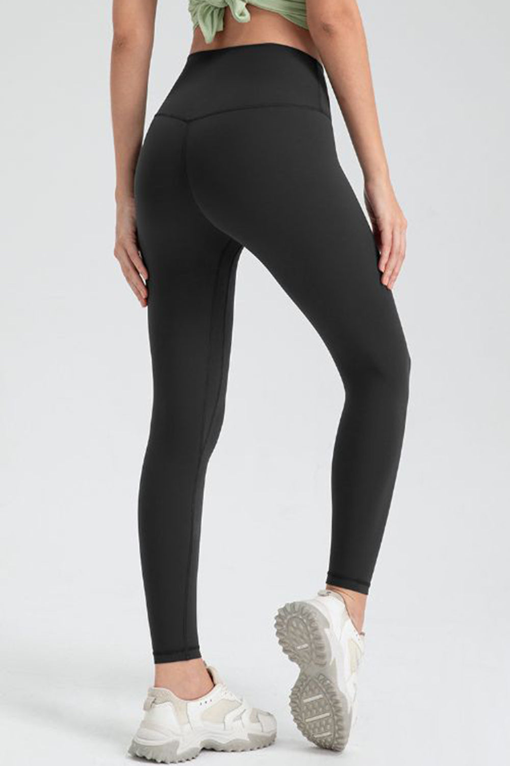 Legging slim fit actif à taille large