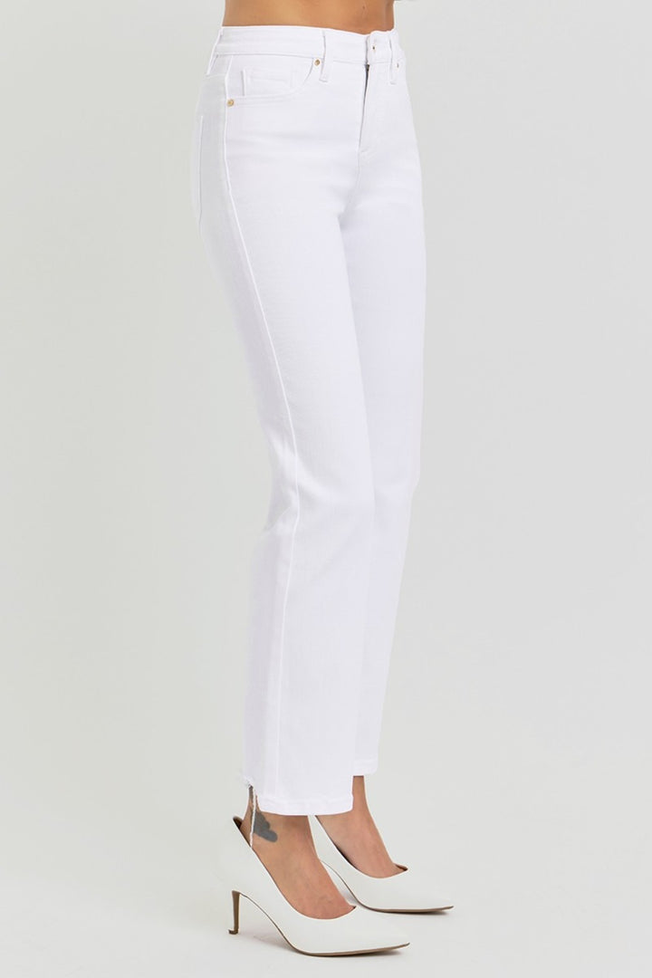 Fashion Sava | High Rise Crop Jeans | Tummy Control Elastic Band