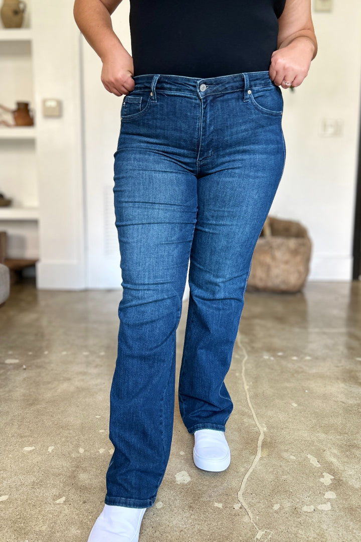 Fashion Sava | Tummy Control Jeans | Full Size Straight Fit