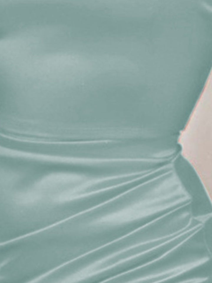 Fashion Sava | Ruched Wrap Dress | Spaghetti Strap Elegance - Hot Pink