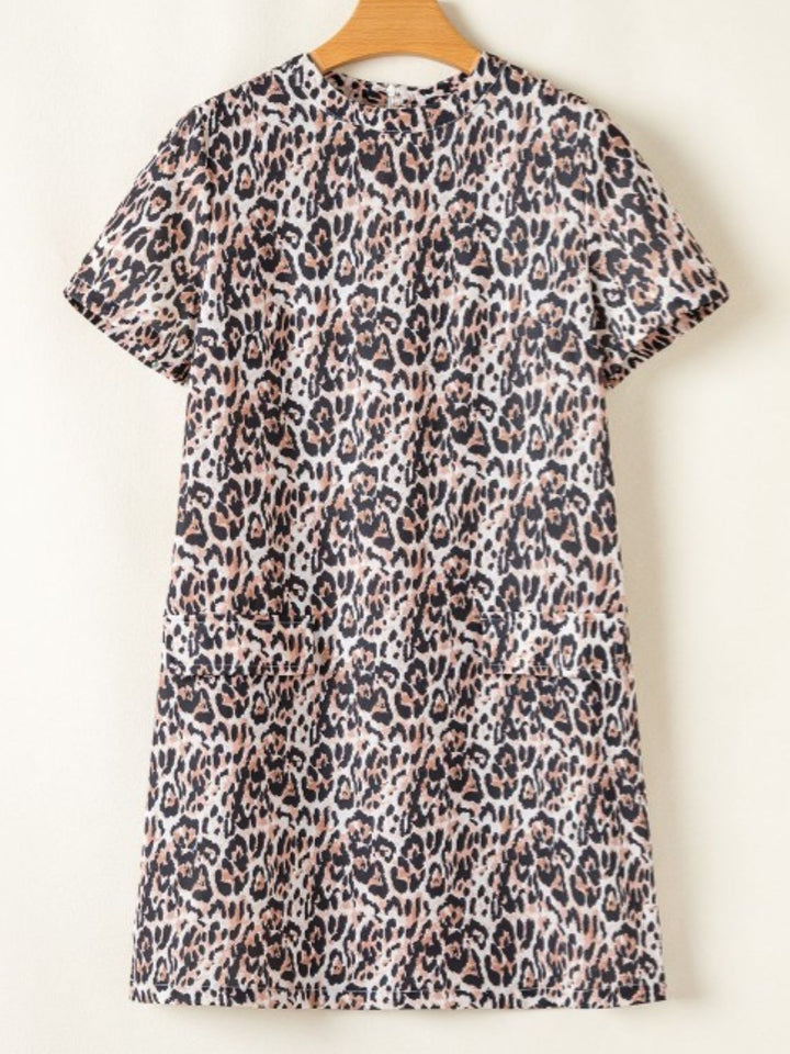 Fashion Sava | Leopard Mini Dress | Chic & Versatile Outfit - Leopard