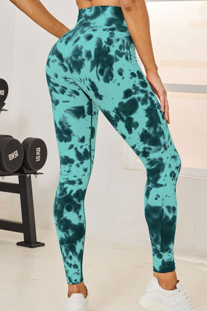 Fashion Sava | High Waist Active Leggings | Tie-Dye Design