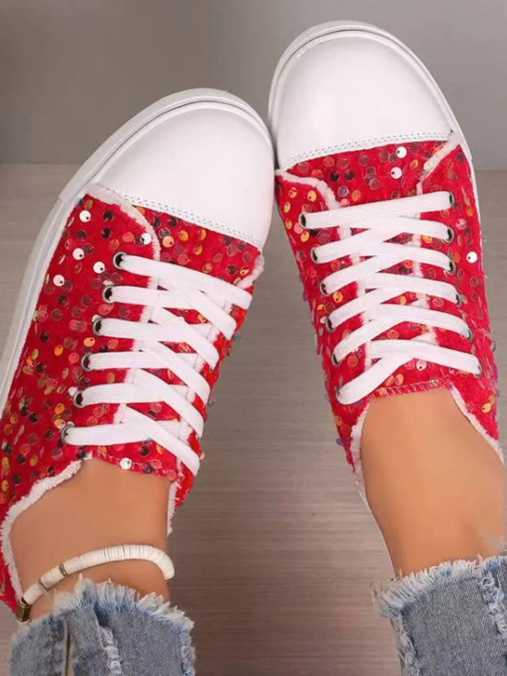 Fashion Sava | Sequin Sneakers | Glamorous Everyday Style