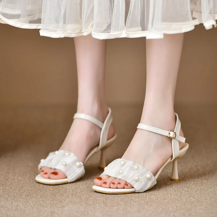 Fashion Sava | Open Toe Kitten Heels | Elegant Comfort