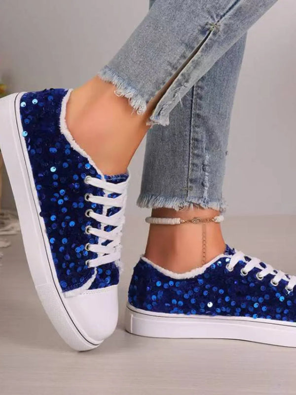 Fashion Sava | Sequin Sneakers | Glamorous Everyday Style