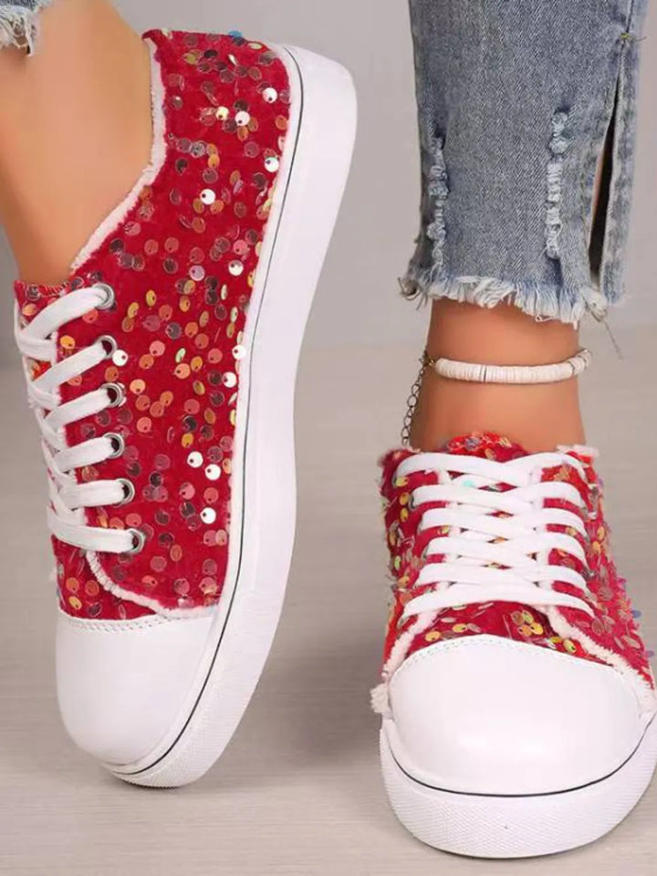 Fashion Sava | Sequin Sneakers | Glamorous Everyday Style
