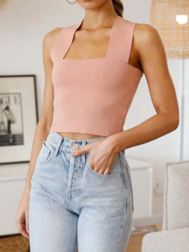 Fashion Sava | Square Neck Tank | Wide Strap Comfort