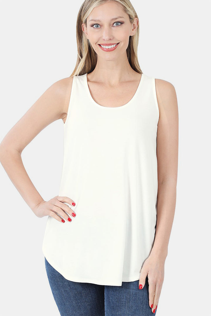 Fashion Sava | Curved Hem Tank | Versatile Layering Essential