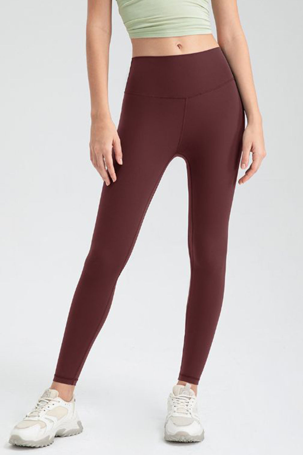 Legging slim fit actif à taille large