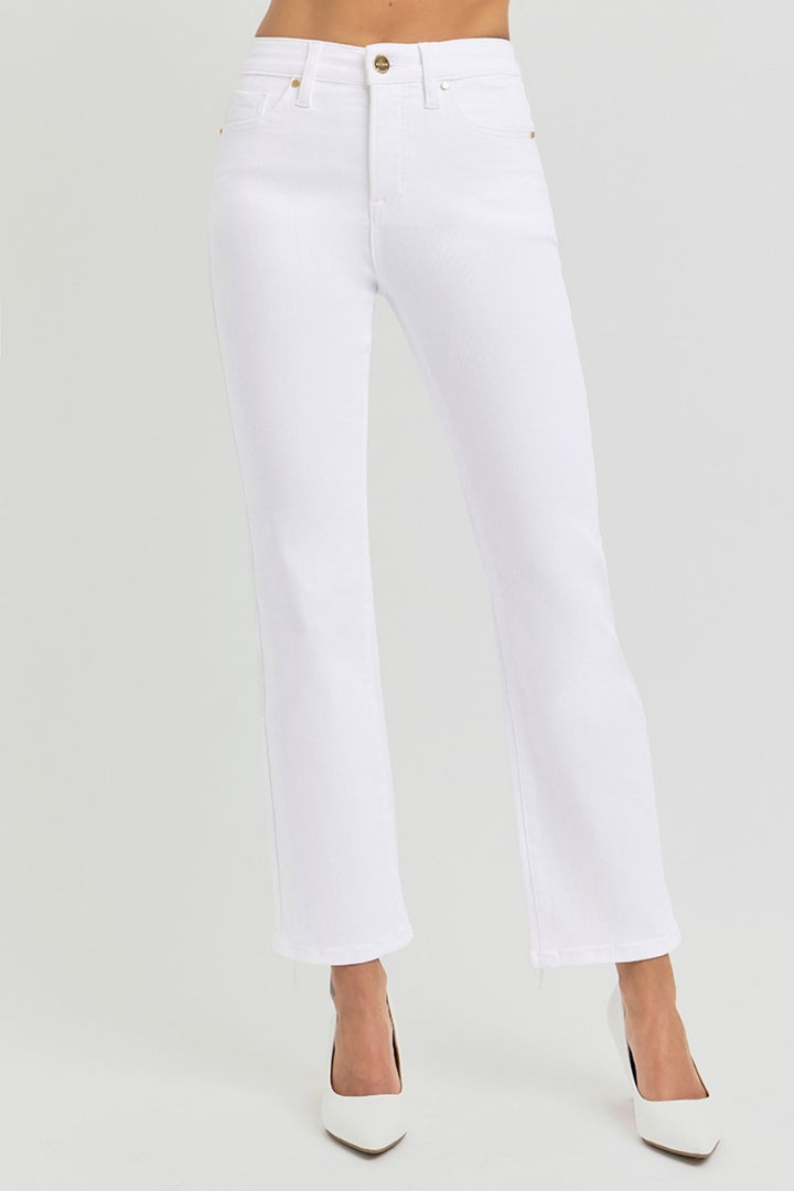 Fashion Sava | High Rise Crop Jeans | Tummy Control Elastic Band