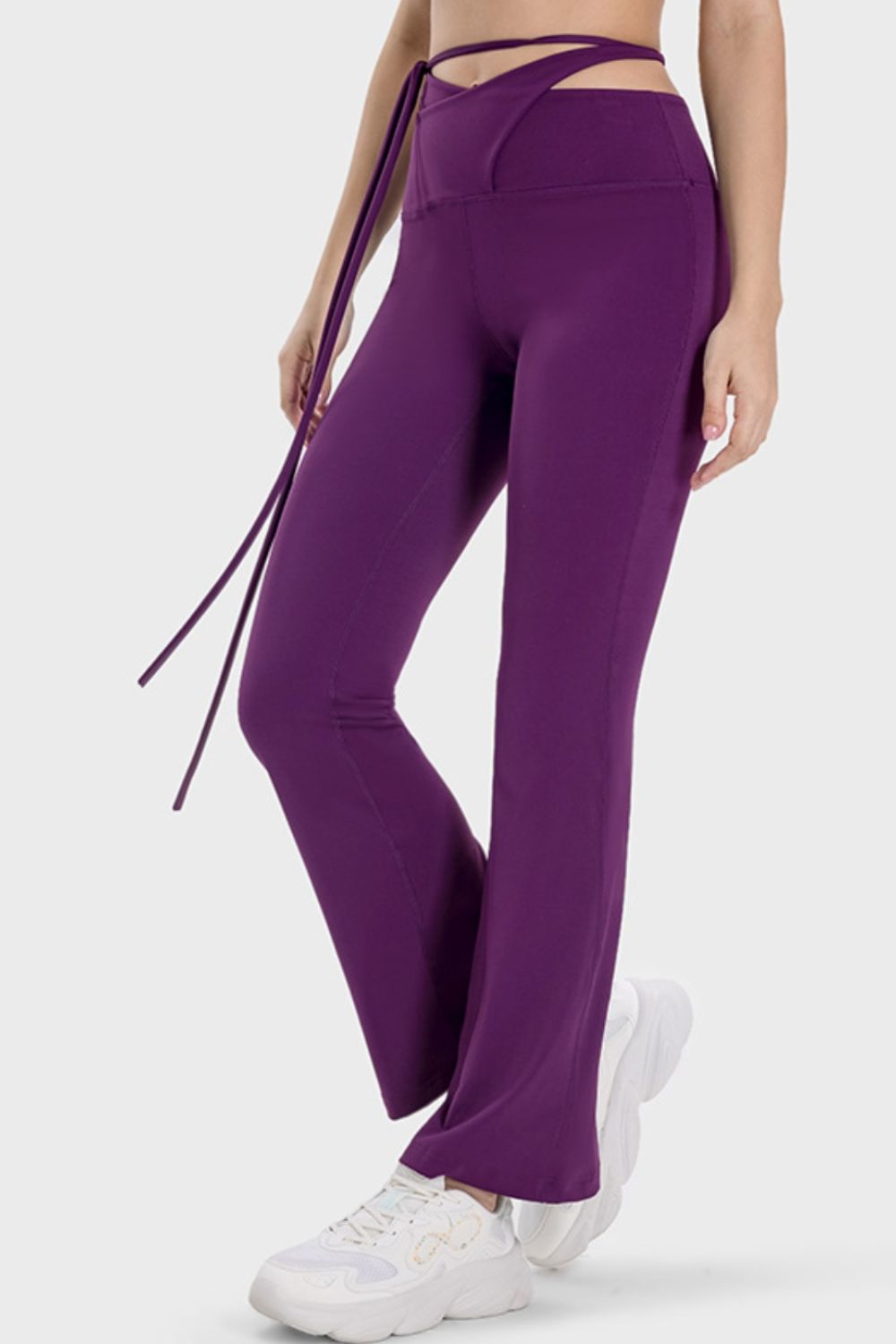 Pantalon de sport taille mi-haute noué Millennia