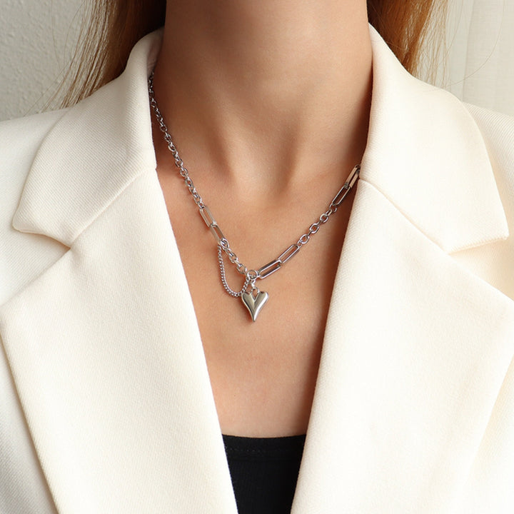 Fashion Sava | Heart Pendant Necklace | Durable Titanium Steel