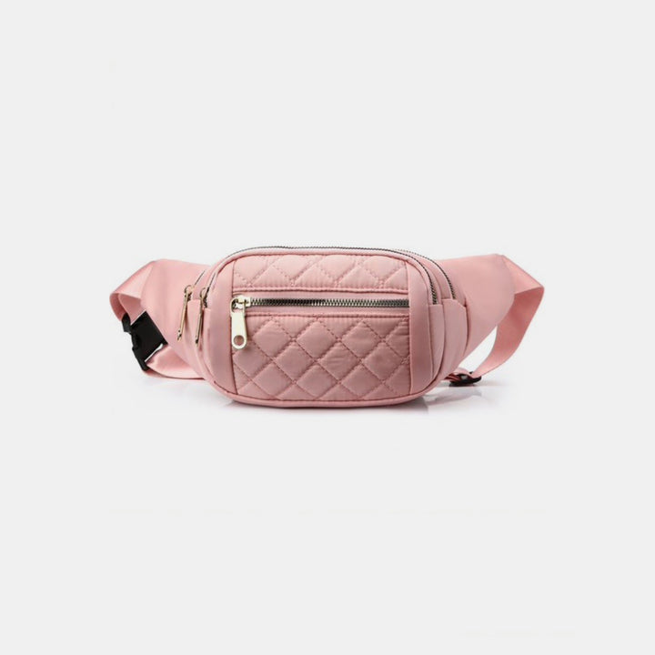 Fashion Sava | Quilted Waist Belt Bag | Multi Pocket Convenience