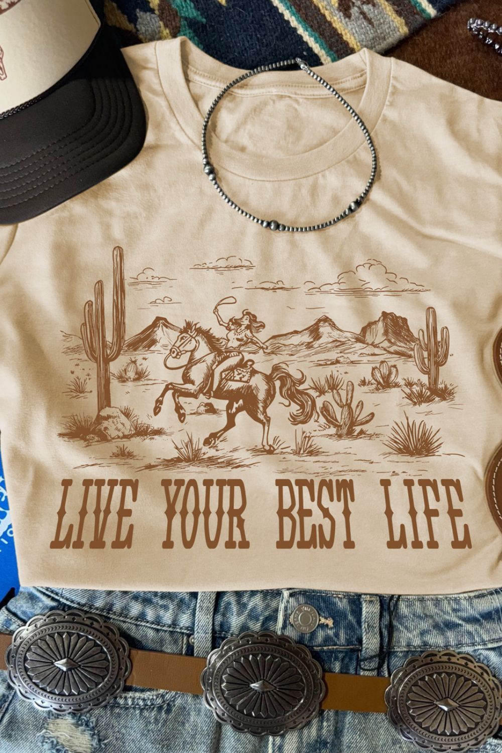 Fashion Sava | Western Graphic Tee | Casual Short Sleeve Style