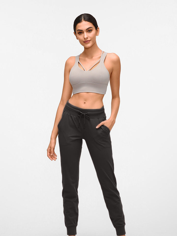 Fashion Sava | Tied Joggers | Double Take with Pockets