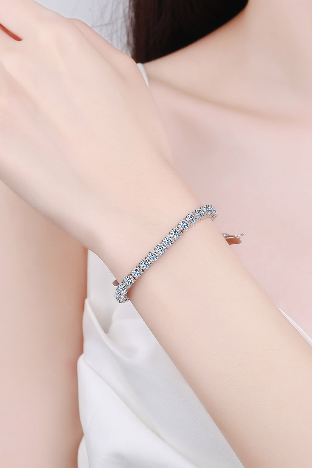 Pulsera de moissanita