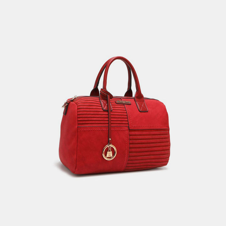Fashion Sava | Boston Bag | Scallop Stitched Elegance
