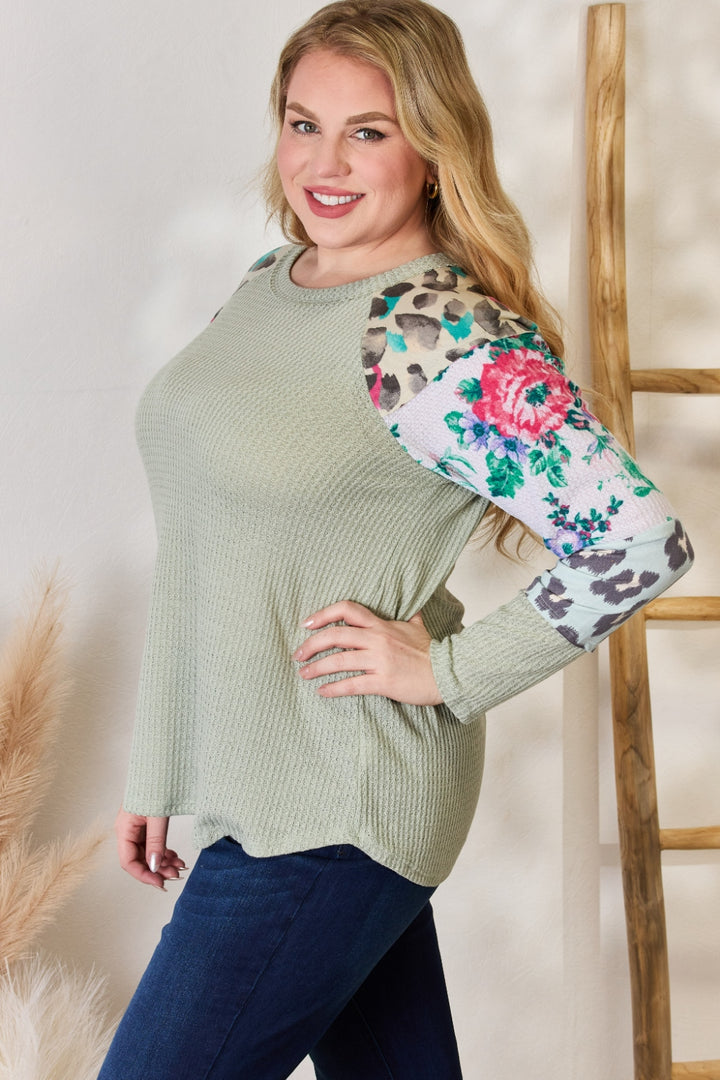 Fashion Sava | Printed Blouse | Versatile Round Neck Design