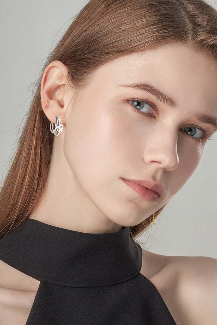 Fashion Sava | Layered Earrings | Moissanite 925 Sterling Silver