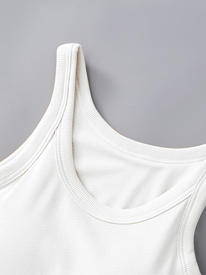 Fashion Sava | Round Neck Tank | Built-In Bra Support