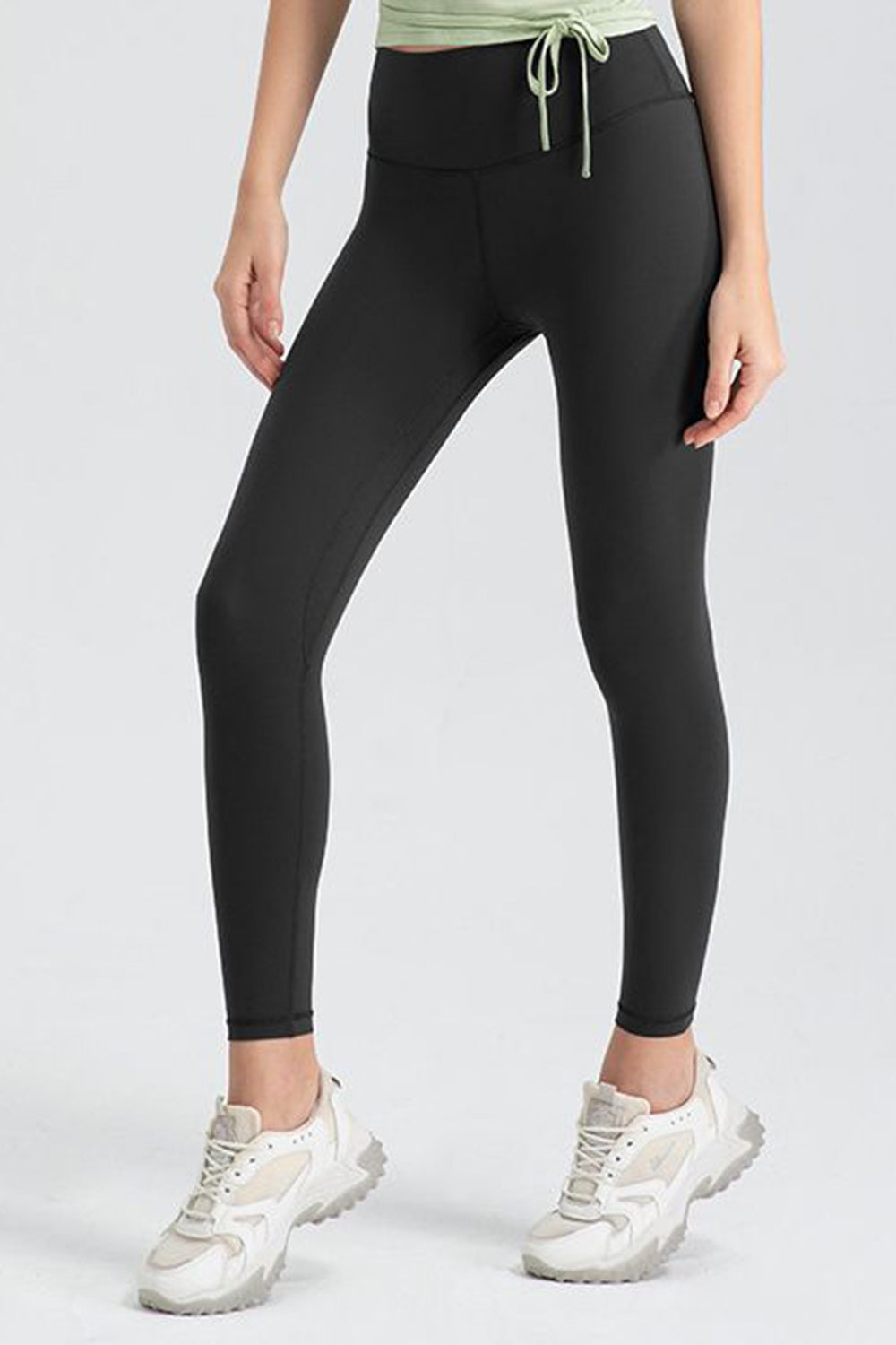 Legging slim fit actif à taille large