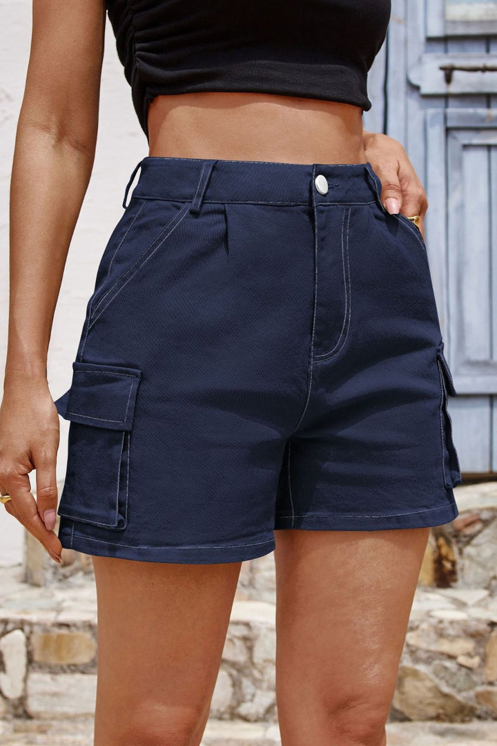 Fashion Sava | Pocketed High Waist Shorts | Versatile Summer Style