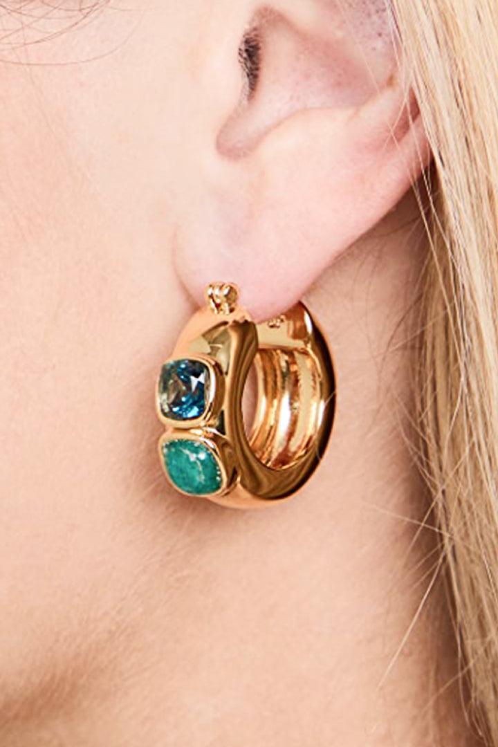 Fashion Sava | Hoop Earrings | 18K Gold-Plated Stainless Steel