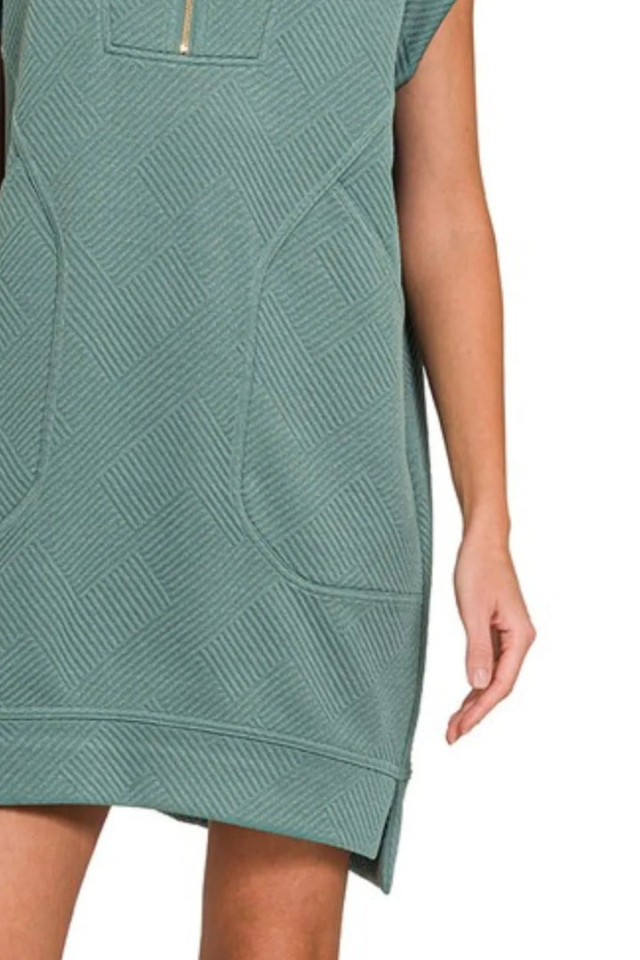 Fashion Sava | Mini Dress | Textured Knit Jacquard Design