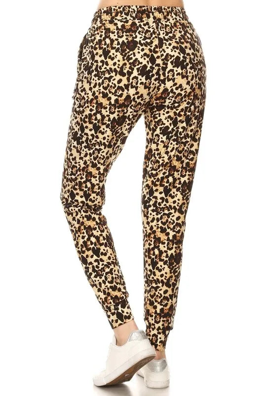 Fashion Sava | Leopard Joggers | Buttery Soft with Drawstring